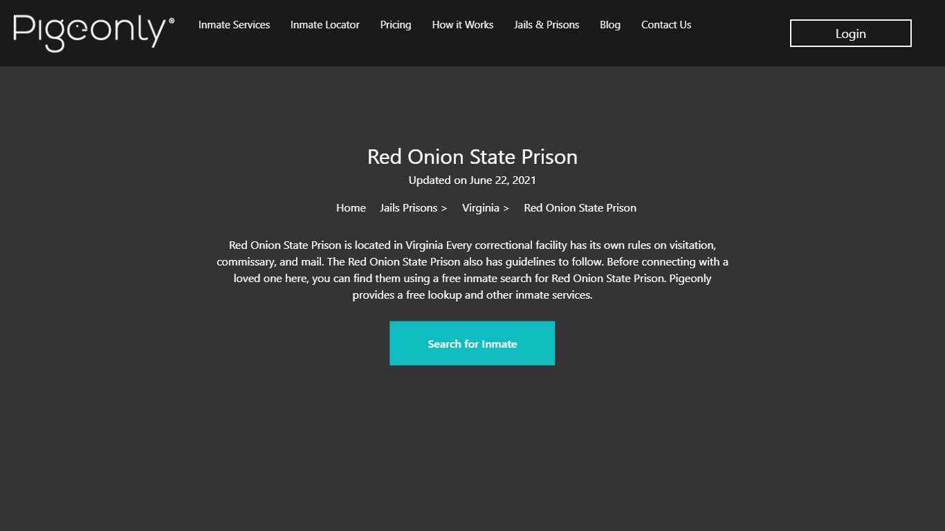 Red Onion State Prison Inmate Search | Virginia